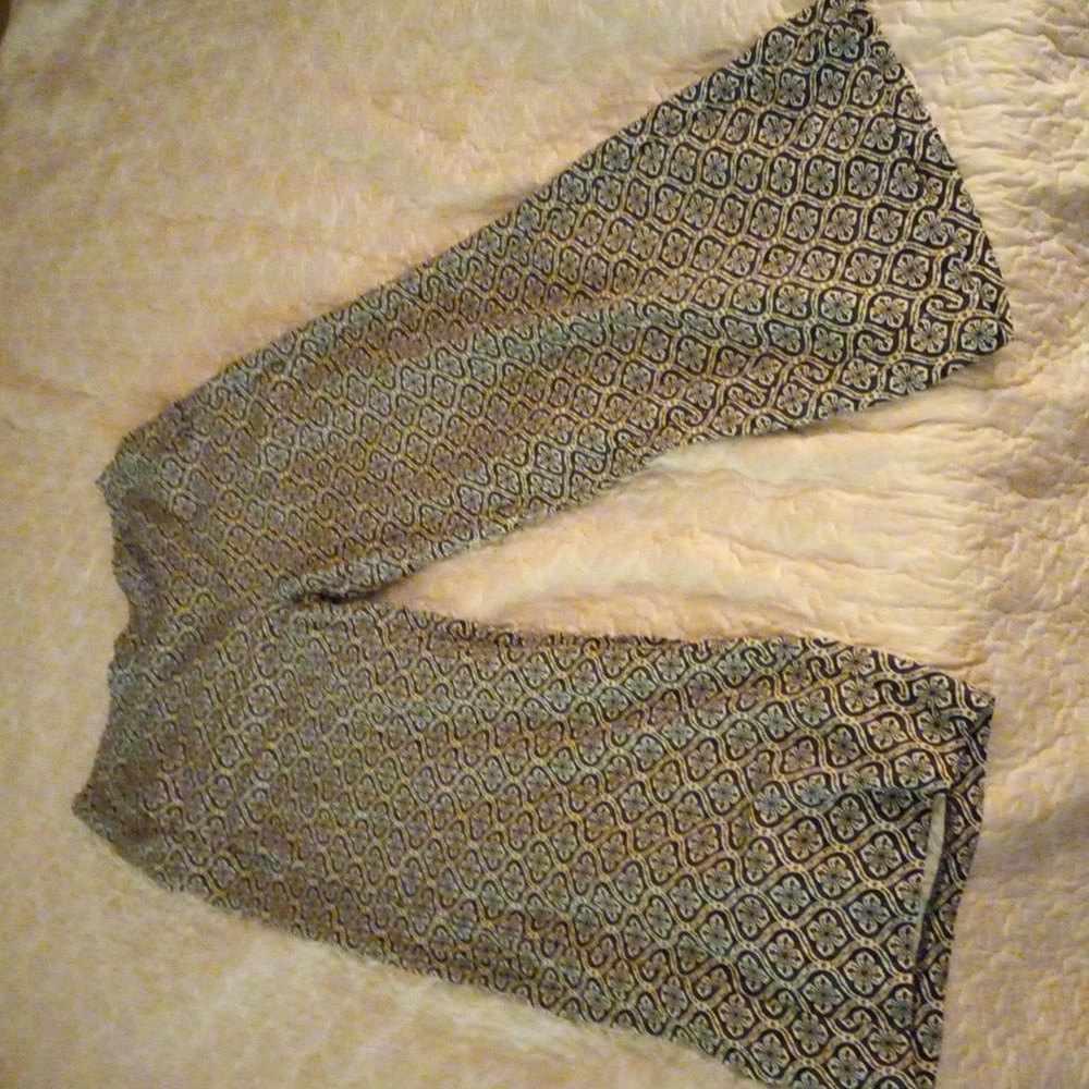 Old navy silk material wide leg pants